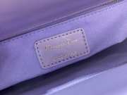 Dior lady Bag Lilac Cannage Lambskin 20cm - 5