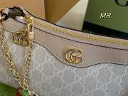 Gucci Ophidia GG Small Handbag Beige and white 25CM - 6