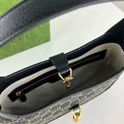 Gucci Jackie 1961 Denim Black Bag 28cm - 3