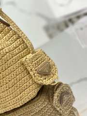 Prada Raffia Mini Bucket Bag 20CM - 5