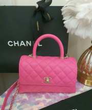 Chanel Coco Handle Rose Bag 23cm - 1