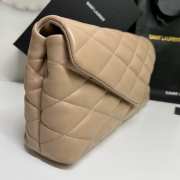 YSL Sade Puffer Envelope Brown Bag 37cm - 6