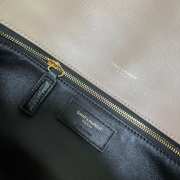 YSL Sade Puffer Envelope Brown Bag 37cm - 2