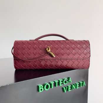 Bottega Veneta Long Clutch Andiamo With Handle Barolo 31cm