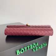 Bottega Veneta Long Clutch Andiamo With Handle Barolo 31cm - 4