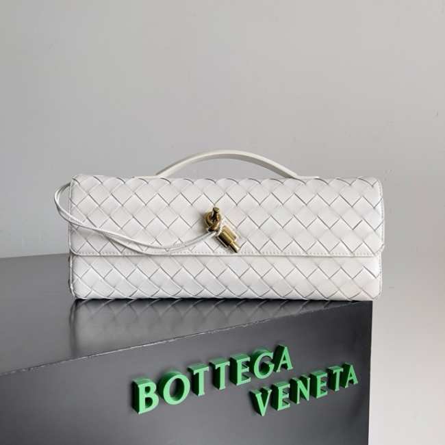 Bottega Veneta Long Clutch Andiamo With Handle Sea salt 31cm - 1