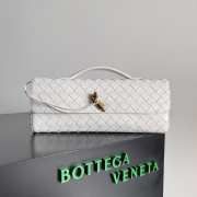 Bottega Veneta Long Clutch Andiamo With Handle Sea salt 31cm - 1