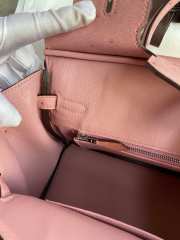 Hermes Ostrich Leather Brikin Pink Bag 25cm - 5