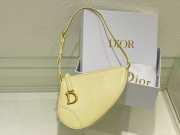 Dior Saddle Rodeo Pouch Yellow Goatskin 20cm - 1