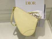 Dior Saddle Rodeo Pouch Yellow Goatskin 20cm - 6