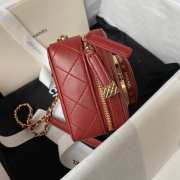 Chanel Camera Bag AS4817 Red 16cm - 5