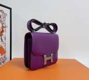 Hermes Constance Mini Purple 19cm - 5