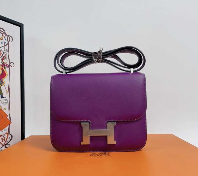 Hermes Constance Mini Purple 19cm - 1