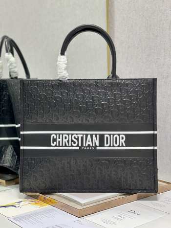 Dior Book Tote Bag Black 41cm