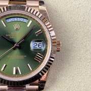 Rolex Day Date Rose Gold Olive Ref Watch 40mm - 2