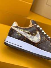 Nike Air Force 1 Low Louis Vuitton Monogram Brown Damier Azur - 5