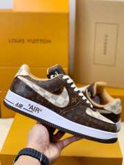 Nike Air Force 1 Low Louis Vuitton Monogram Brown Damier Azur - 4