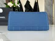 Chanel Deauville Shopping Bag Blue 38cm - 4