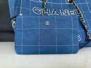 Chanel Deauville Shopping Bag Blue 38cm - 6