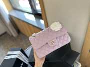 Chanel Caviar Flap Bag in Purple 23cm - 2