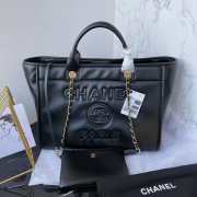 Chanel Tote Calfskin Black Bag 38cm - 1