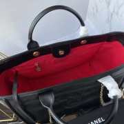 Chanel Tote Calfskin Black Bag 38cm - 3