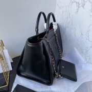 Chanel Tote Calfskin Black Bag 38cm - 4