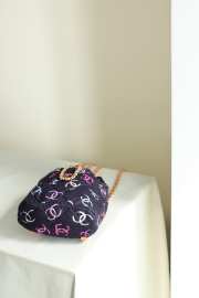 Chanel Graffiti Logo Bucket Bag 22cm - 3