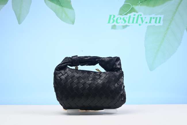 Bottega Veneta Mini Jodie With Gold Hardware Black 28cm - 1