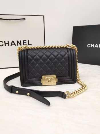 Chanel Leboy Caviar 20cm Black