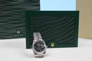 Rolex Day Date Silver Black Watch 41mm - 2