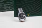 Rolex Day Date Silver Black Watch 41mm - 3