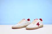 Golden Goose Ball-Star Low White Red - 5