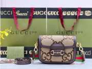 Gucci Horsebit 1955 Jumbo GG Mini Shoulder Bag 20.5cm - 1