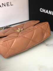 Chanel 19 Handbag 30cm Dark Beige AS1161 - 6