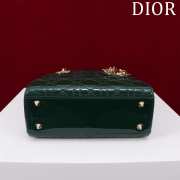 Dior Lady My ABCDior Green Patent Bag With Gold Hardware 20cm - 6