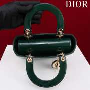 Dior Lady My ABCDior Green Patent Bag With Gold Hardware 20cm - 5