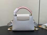 Louis Vuitton Capucines BB Bag White Pink 21cm - 2