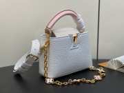 Louis Vuitton Capucines BB Bag White Pink 21cm - 3