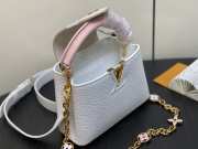 Louis Vuitton Capucines BB Bag White Pink 21cm - 6