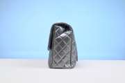 Chanel XXL Silver Lambskin Flap Bag 40cm - 5