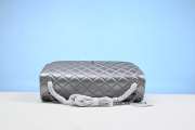 Chanel XXL Silver Lambskin Flap Bag 40cm - 4