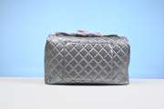 Chanel XXL Silver Lambskin Flap Bag 40cm - 3