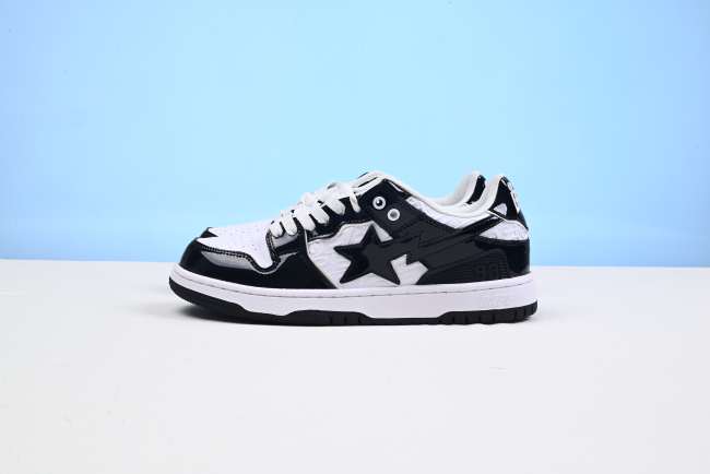 A Bathing Ape Bape SK8 Sta Panda Patent - 1