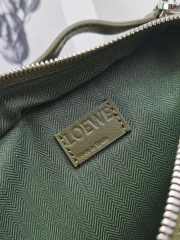 Loewe Mini Camera Crossbody Khaki Green bag in satin calfskin 18cm - 2