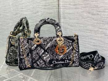 Dior D Joy Graffiti Lady bag 26cm 02