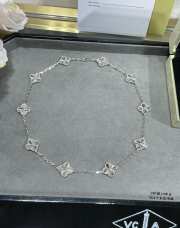 Van Cleef & Arpels Vinatge Alhambra necklace Gold and Silver 10 motifs - 4