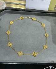 Van Cleef & Arpels Vinatge Alhambra necklace Gold and Silver 10 motifs - 5