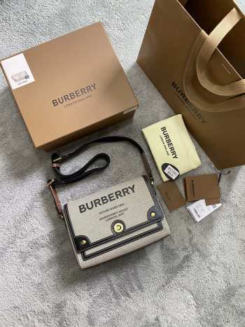 Burberry Horseferry Canvas Bag 25cm