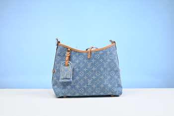 Louis Vuitton M11462 CarryAll PM Bag Sky Blue Denim 29cm